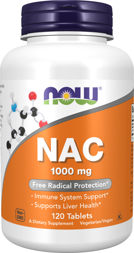 NOW NAC 1000 MG 120 TABLETS