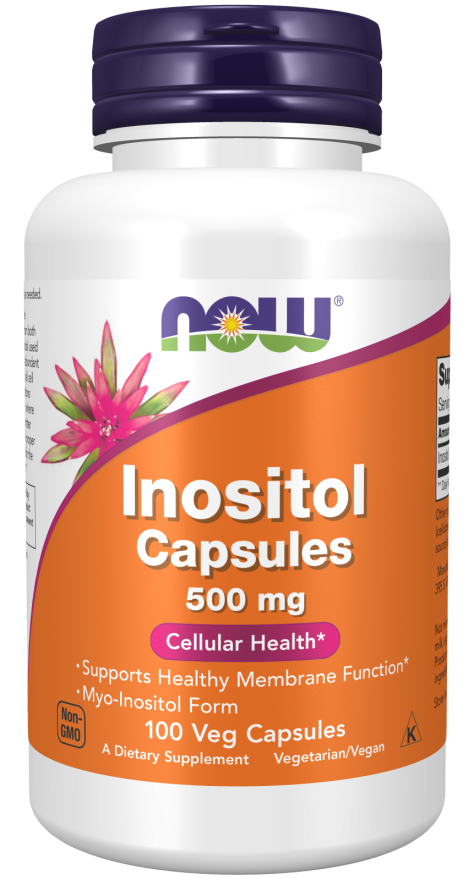 NOW INOSITOL CAPSULES 500 MG 100 VEG CAP