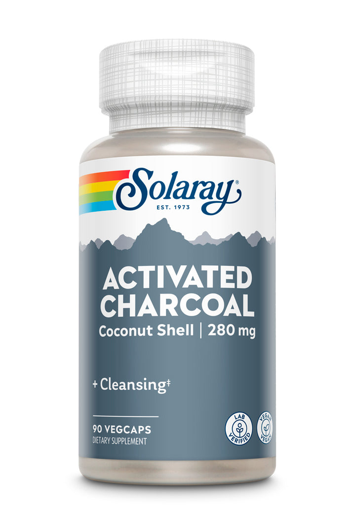 SOLARAY ACTIVATED CHARCOAL 90 VEG CAPSULES