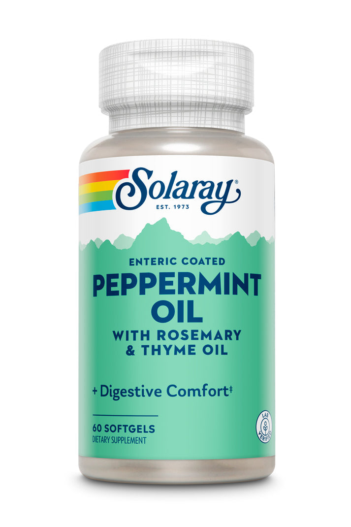 SOLARAY PEPPERMINT OIL 60 SOFTGELS