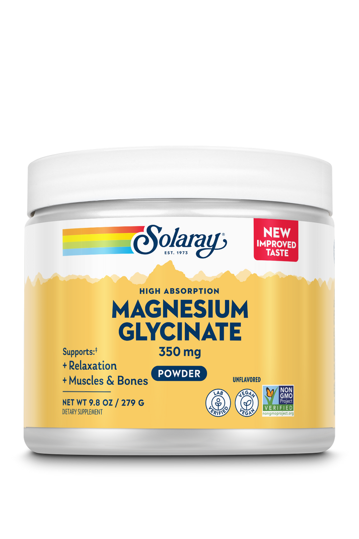 SOLARAY MAGNESIUM GLYCINATE 350MG POWDER