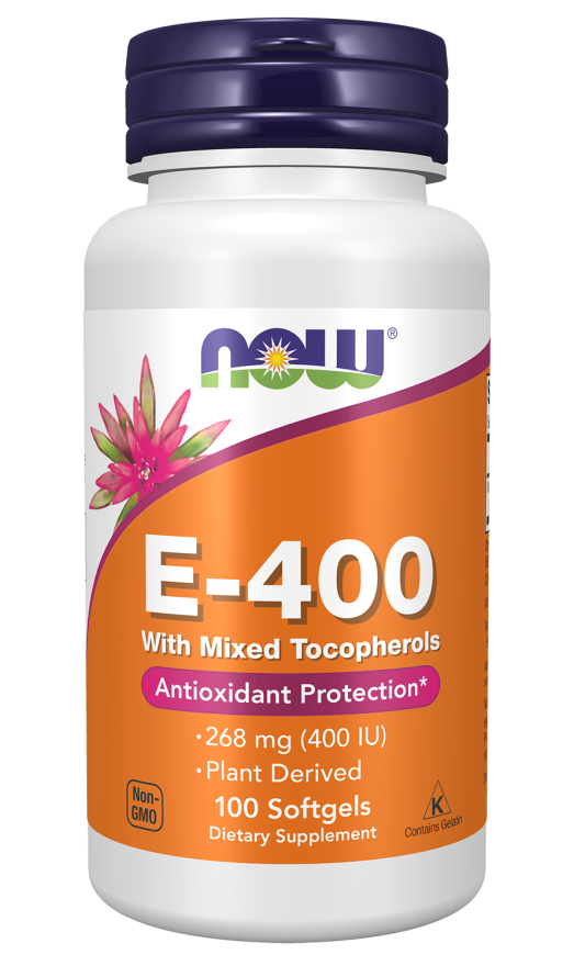 NOW E-400 WITH MIXED TOCOPHEROLS 100 SOFTGELS