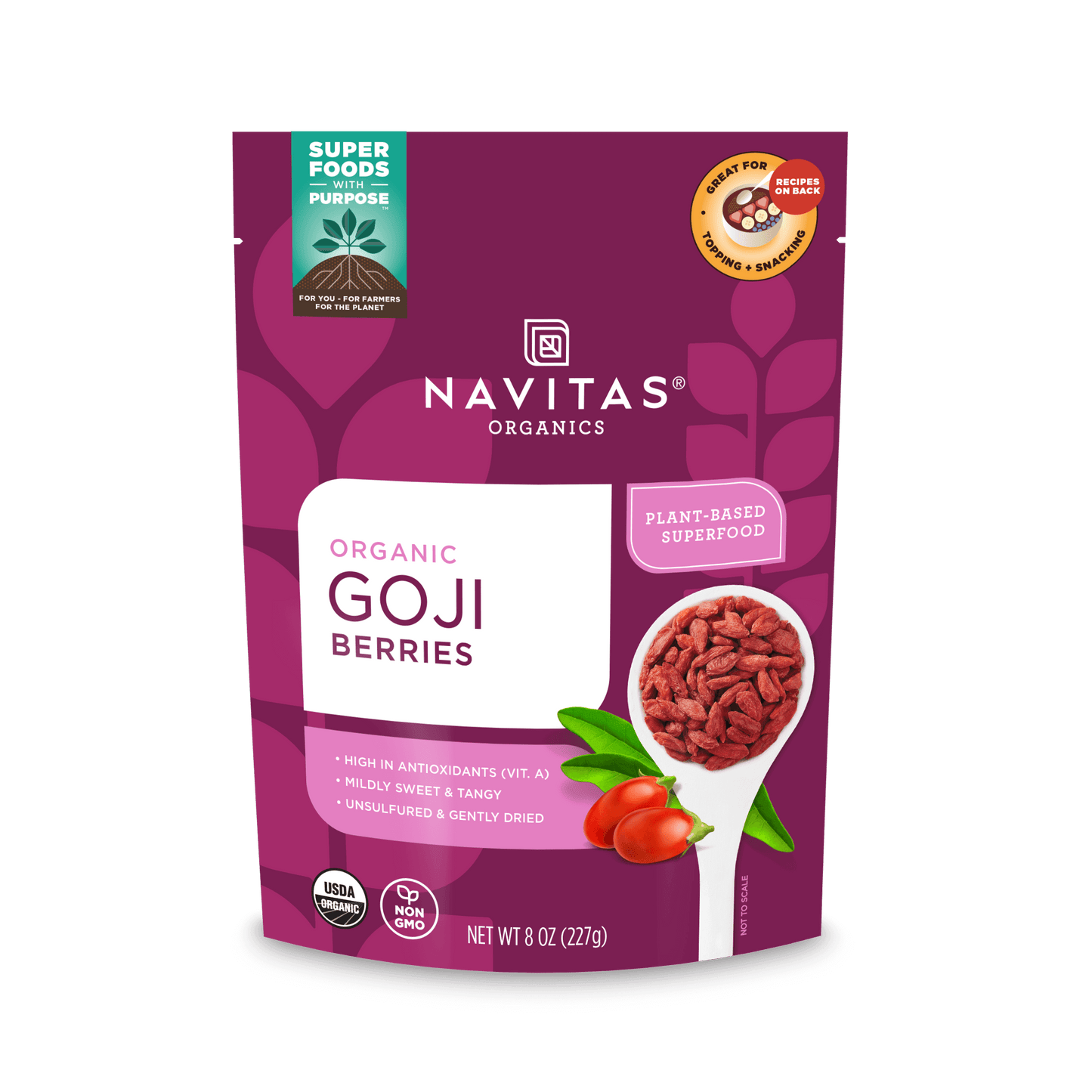 Navitas Goji Berries Organic 8 Oz