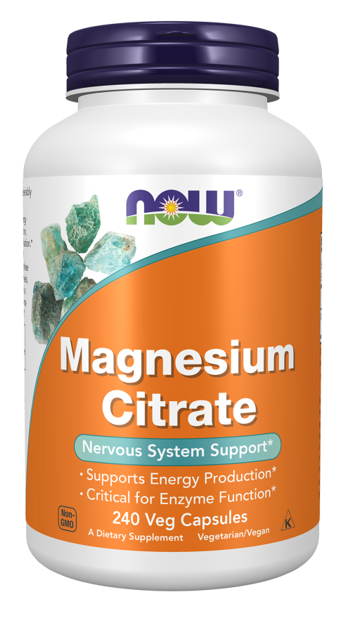 NOW MAGNESIUM CITRATE 240 VEG CAP