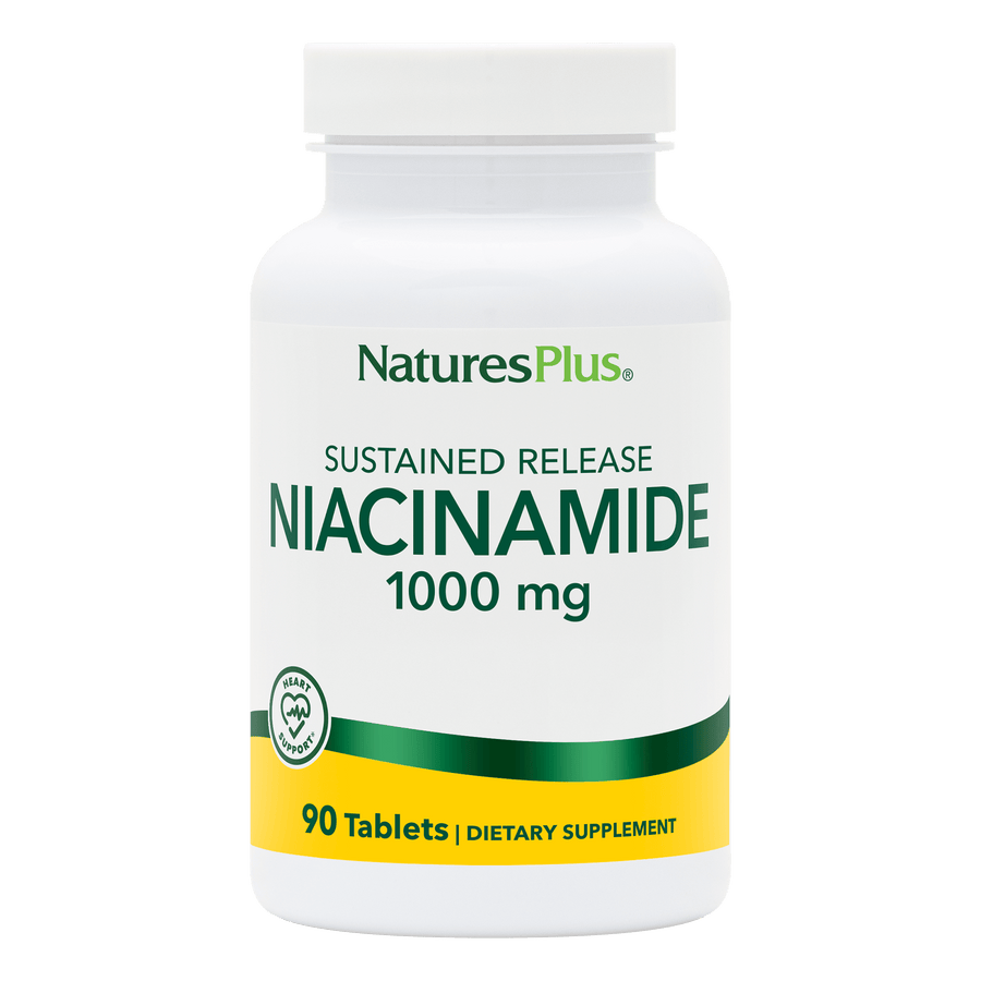 NaturesPlus Niacinamide 1000 mg Sustained Release Tablets