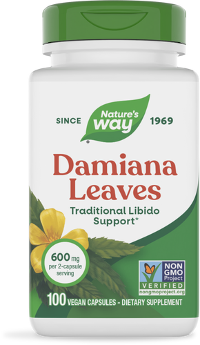 NATURE'S WAY DAMIANA LEAVES 600 MG 120 VEG CAPSULES