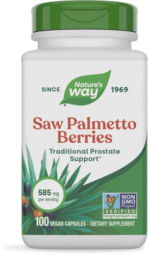 NATURE'S WAY SAW PALMETTO BERRIES 585 MG 100 VEG CAP