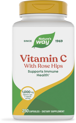 NATURE'S WAY VIT C W/ROSE HIPS 250 CAPS