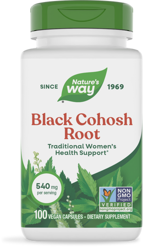 NATURE'S WAY BLACK COHOSH ROOT 540 MG 100 VEG CAP
