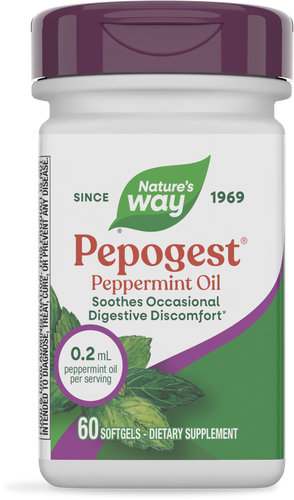 NATURE'S WAY PEPOGEST PEPPERMNT OIL 60 SOFTGEL