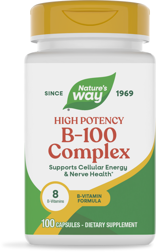 NATURE'S WAY VITAMIN B-100 COMPLEX 100 CAPSULES