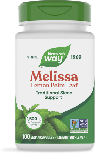 NATURE'S WAY MELISSA LEMON BALM LEAF 1500 MG 100 VEG CAP