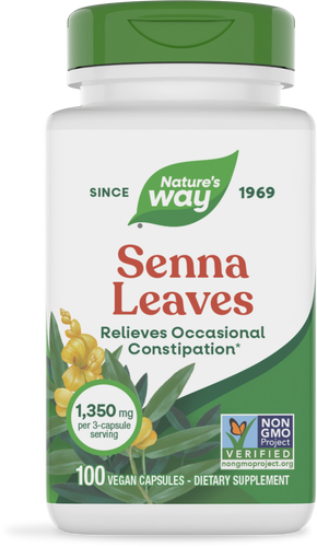 NATURE'S WAY SENNA LEAVES 1350 MG 100 VEG CAP
