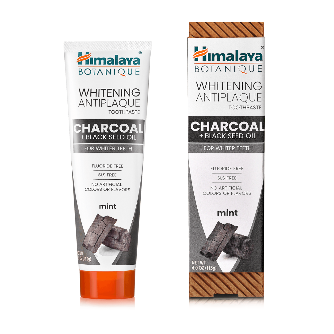 HIMALAYA CHARCOAL + BLACKSEED TOOTHPASTE