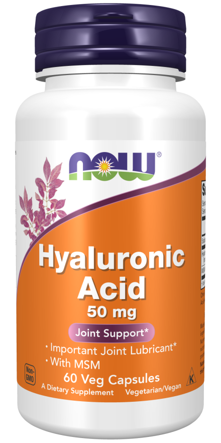 NOW HYALURONIC ACID 50 MG 60 CAPSULES