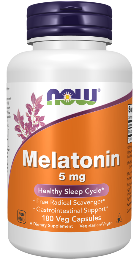 NOW MELATONIN 5 MG 180 VCAPS