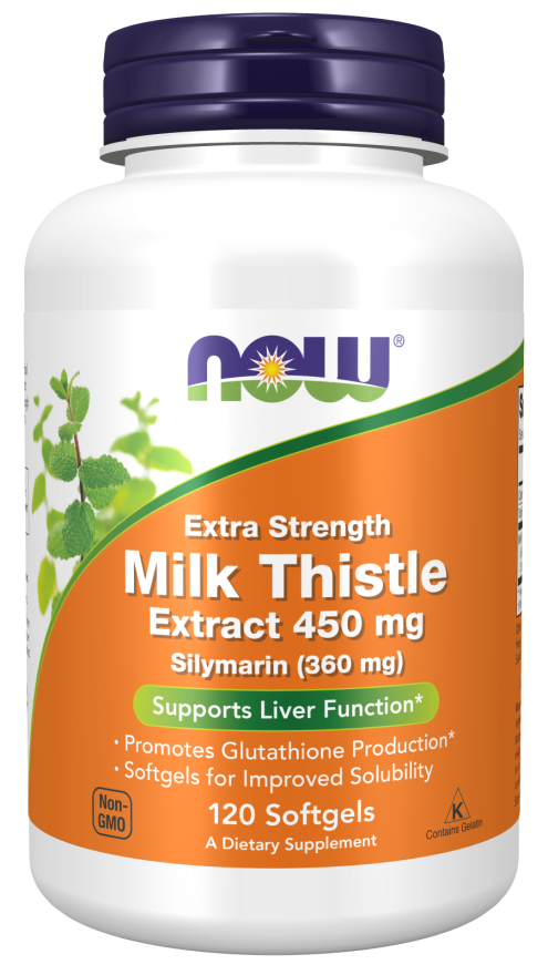 NOW MILK THISTLE EXTRACT, EXTRA STRENGTH 450 MG