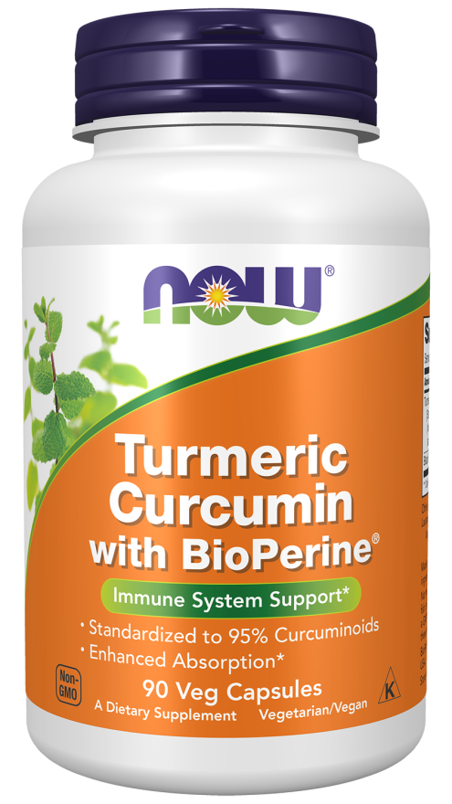 NOW TURMERIC CURCUMIN WITH BIOPERINE®