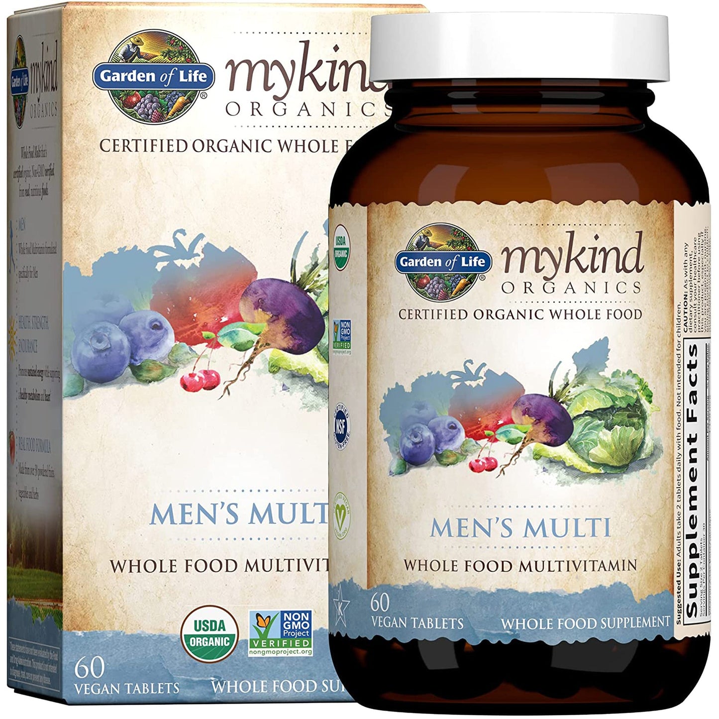 GARDEN OF LIFE MYKIND ORGANIC MENS MULTI 60CT
