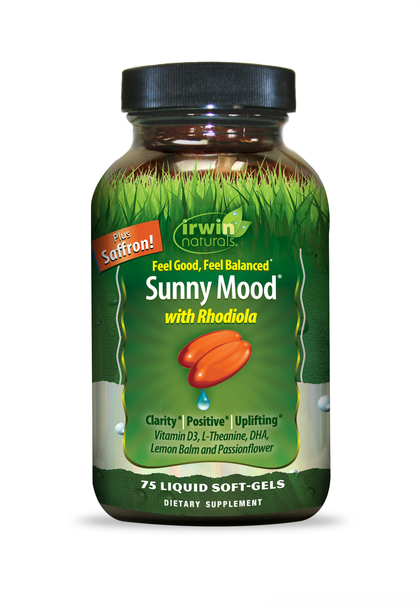 IRWIN NATURALS SUNNY MOOD WITH RHODIOLA 75 SGELS
