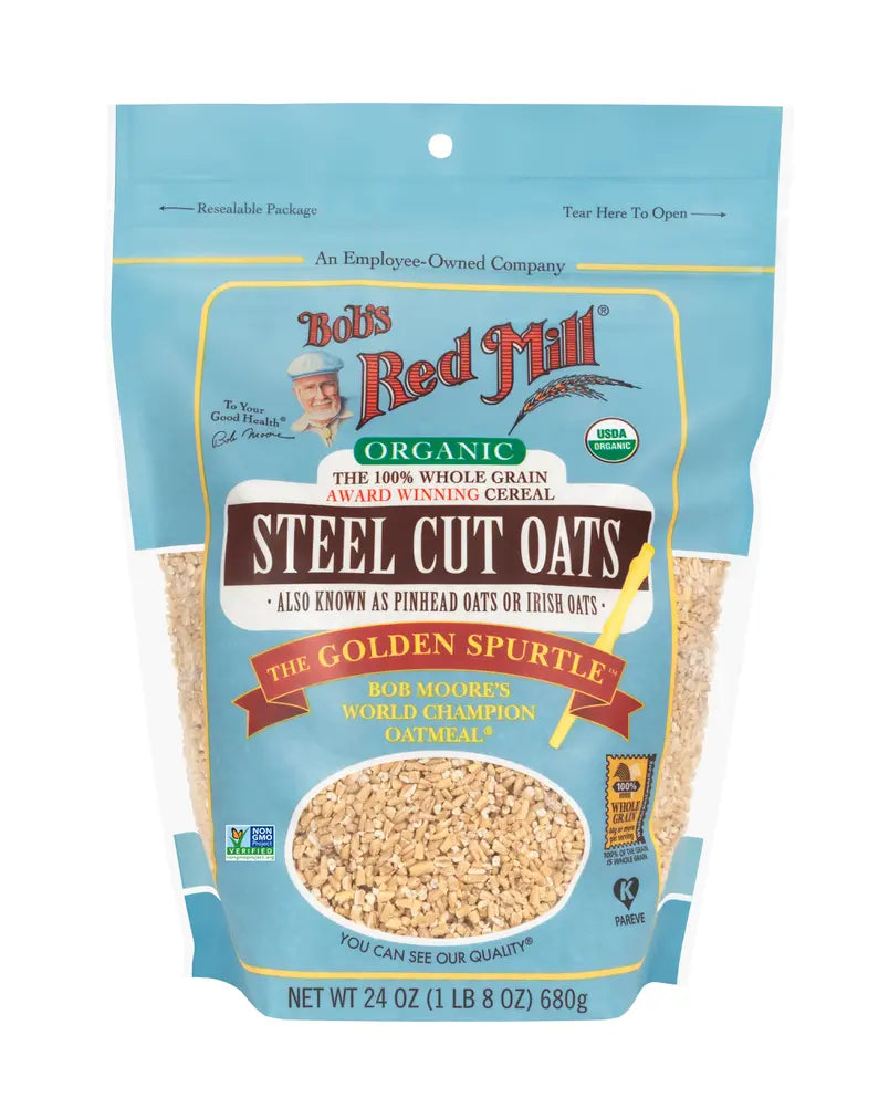 BOB'S OATS STEEL CUT ORGANIC 24OZ