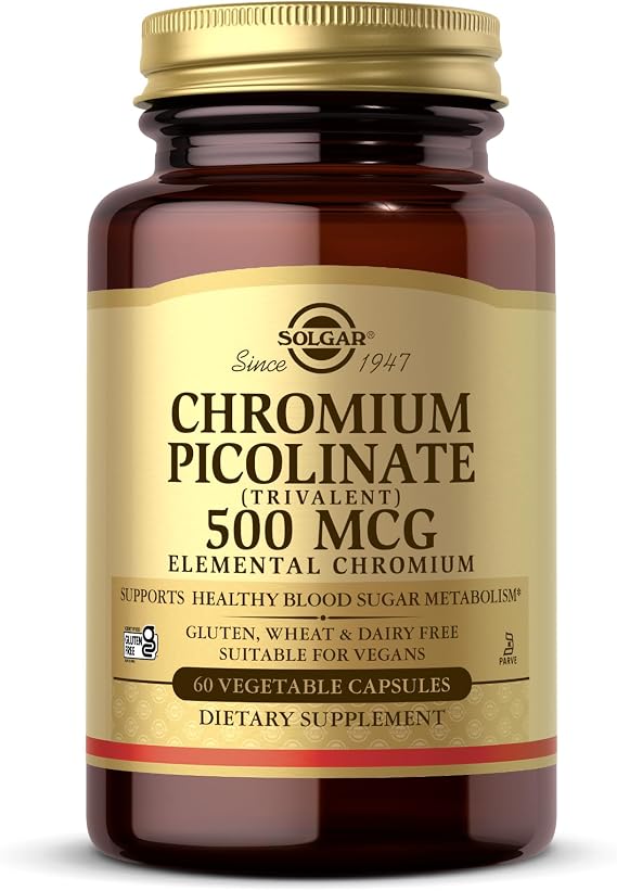 Solgar Chromium Picolinate 500Mg 60 Capsules
