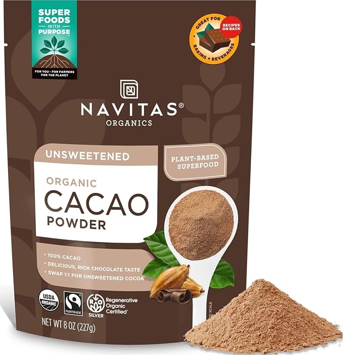 Navitas Cacao Powder Organic 8oz Unsweetened