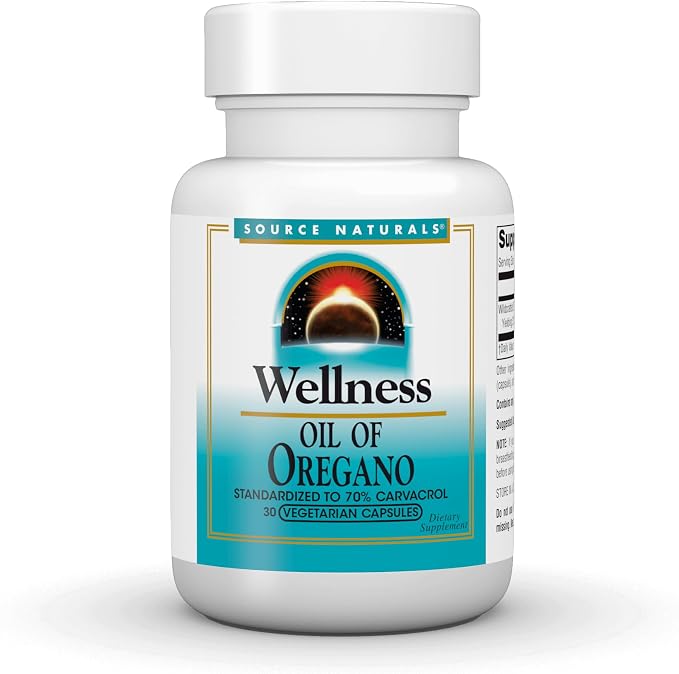 Source Naturals Wellness Oil Of Oregano 30 Capsules