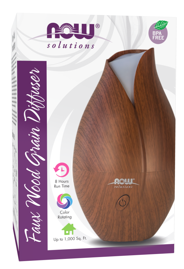NOW ULTRASONIC FAUX WOOD GRAIN ESSENTIAL OIL DIFFUSER