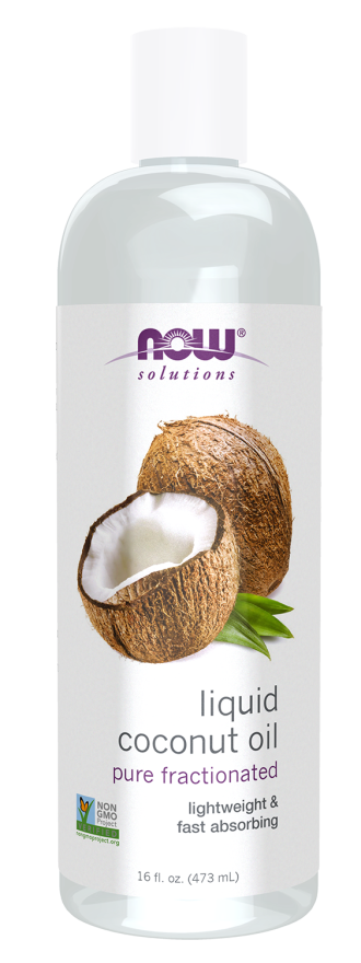 NOW LIQUID COCONUT OIL PURE FRACTIONATED 16 FL. OZ