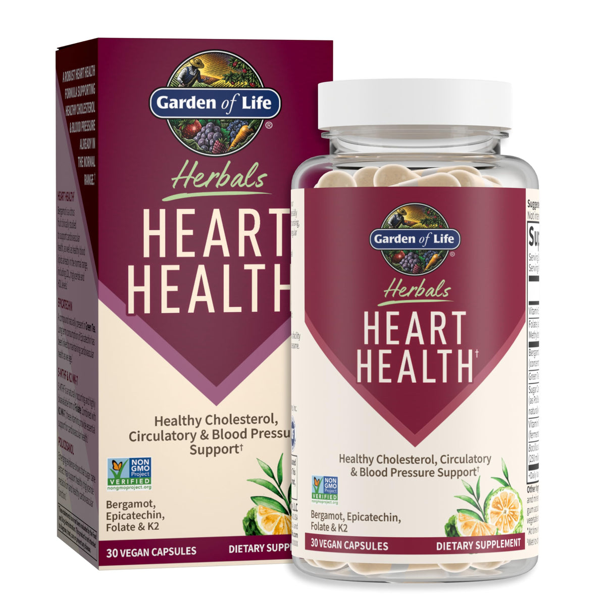 GARDEN OF LIFE HEART HEALTH 30 VEG CAPSULES