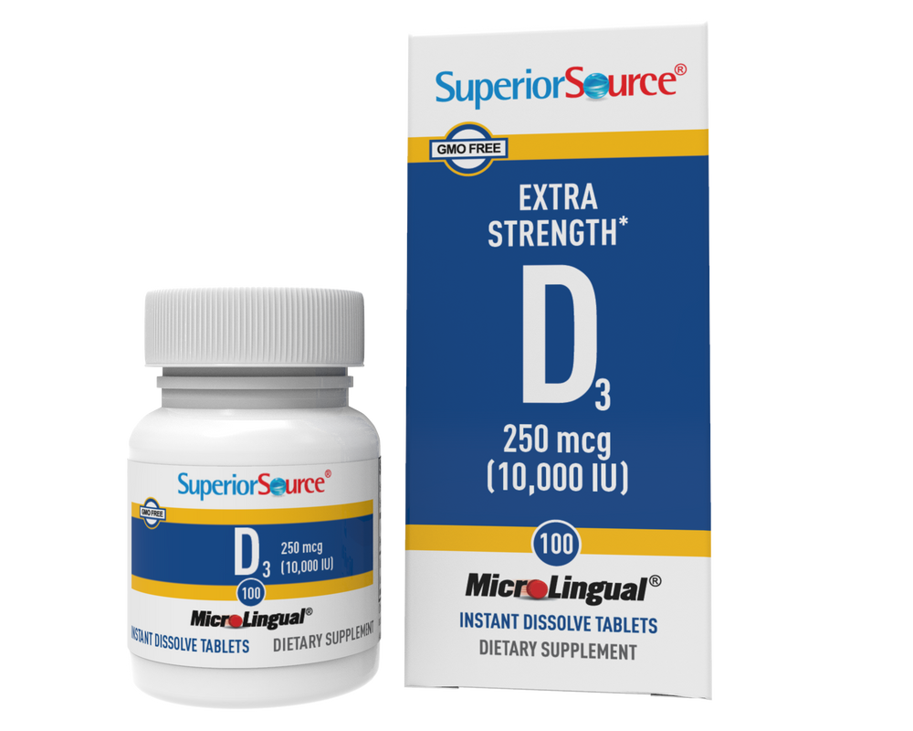 SUPERIOR SOURCE VITAMIN D 10,000IU 100 MELTS