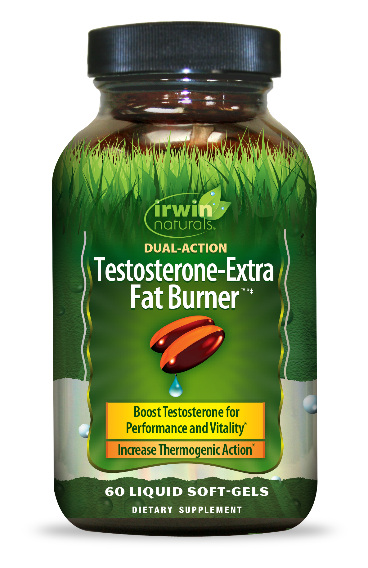 IRWIN NATURALS TESTOSTERONE-EXTRA FAT BURNER 60 SOFTGELS