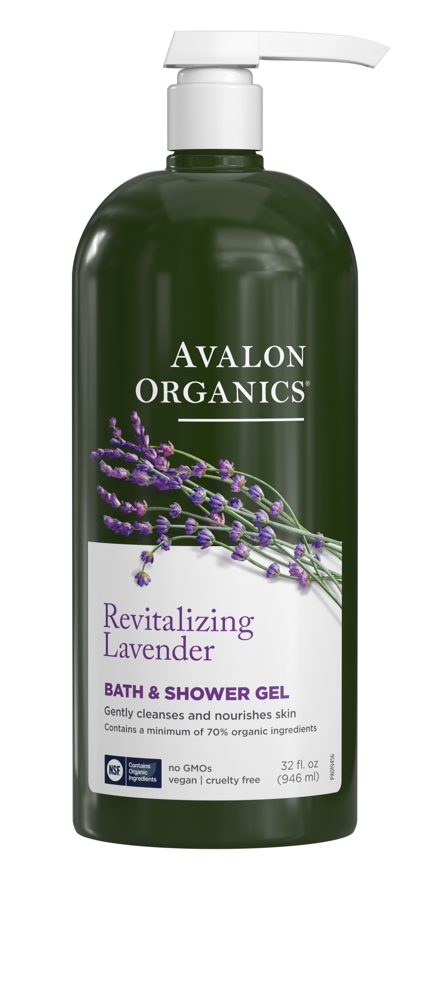 AVALON ORGANIC BATH SHOWER GEL LAVENDER, 32OZ