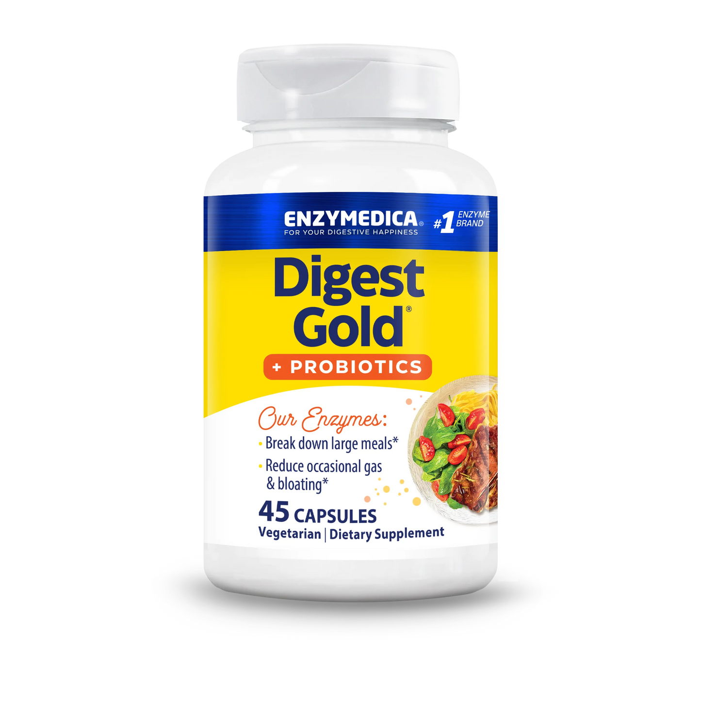 ENZYMEDICA DIGEST GOLD W/PROBIOTICS 45 CAPSULES