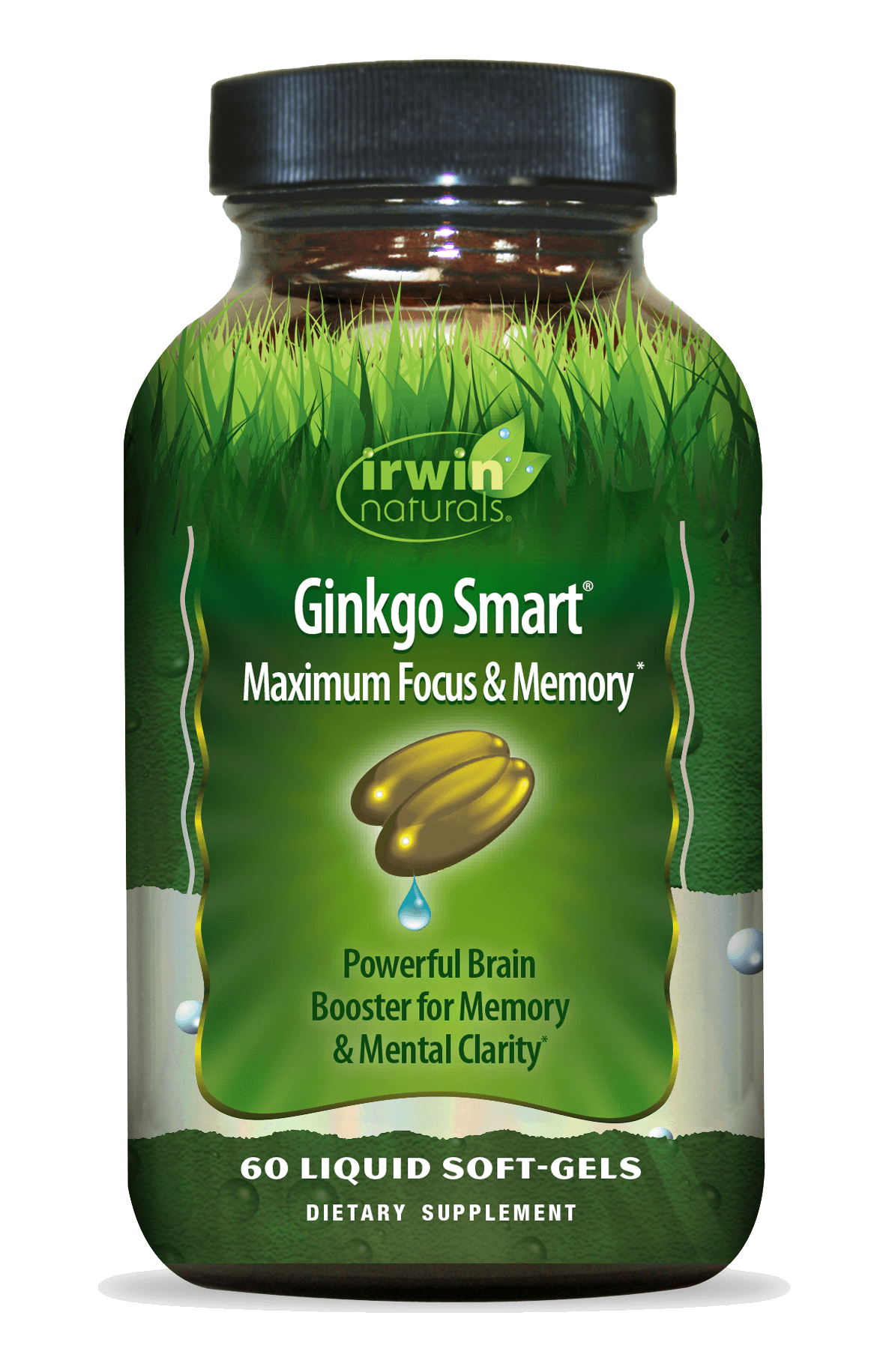 IRWIN NATURALS DOUBLE-POTENCY GINKGO BILOBA 60 SOFTGELS
