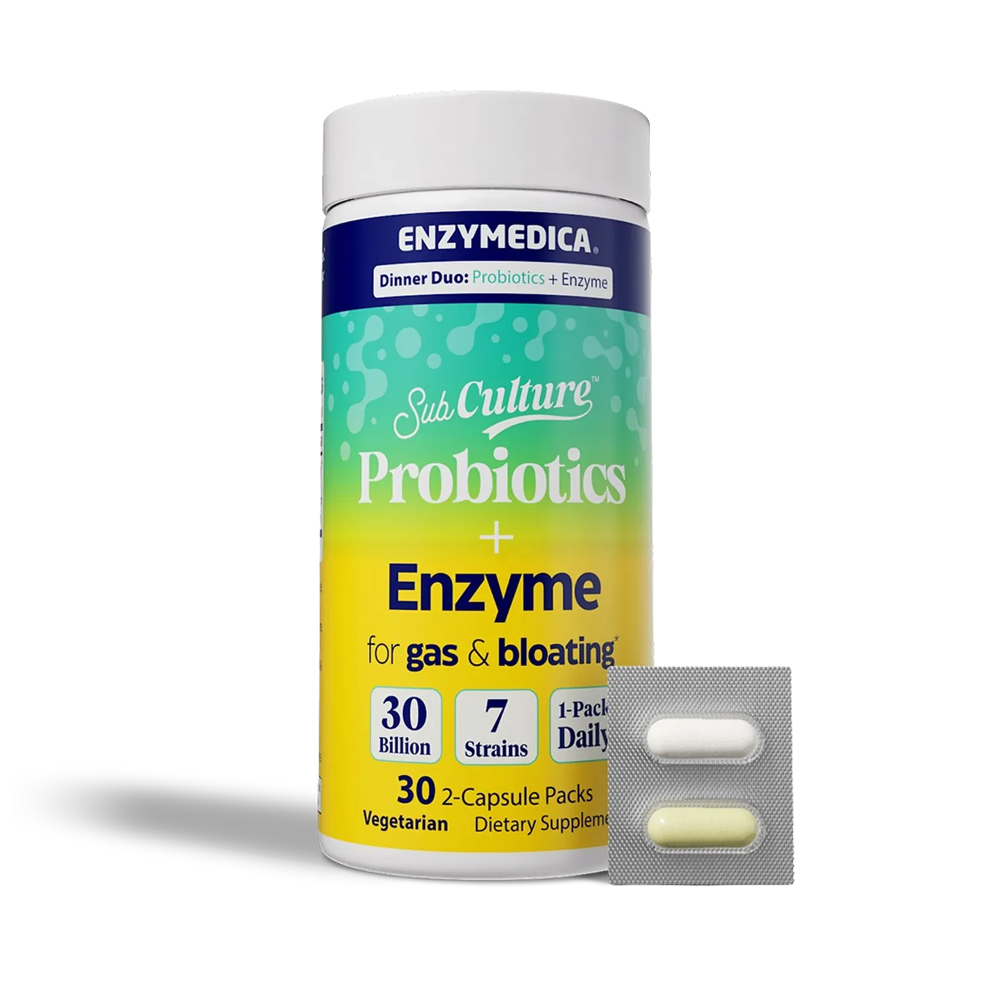 ENZYMEDICA SUB CULTURE GAS/BLOATING 30 PKS