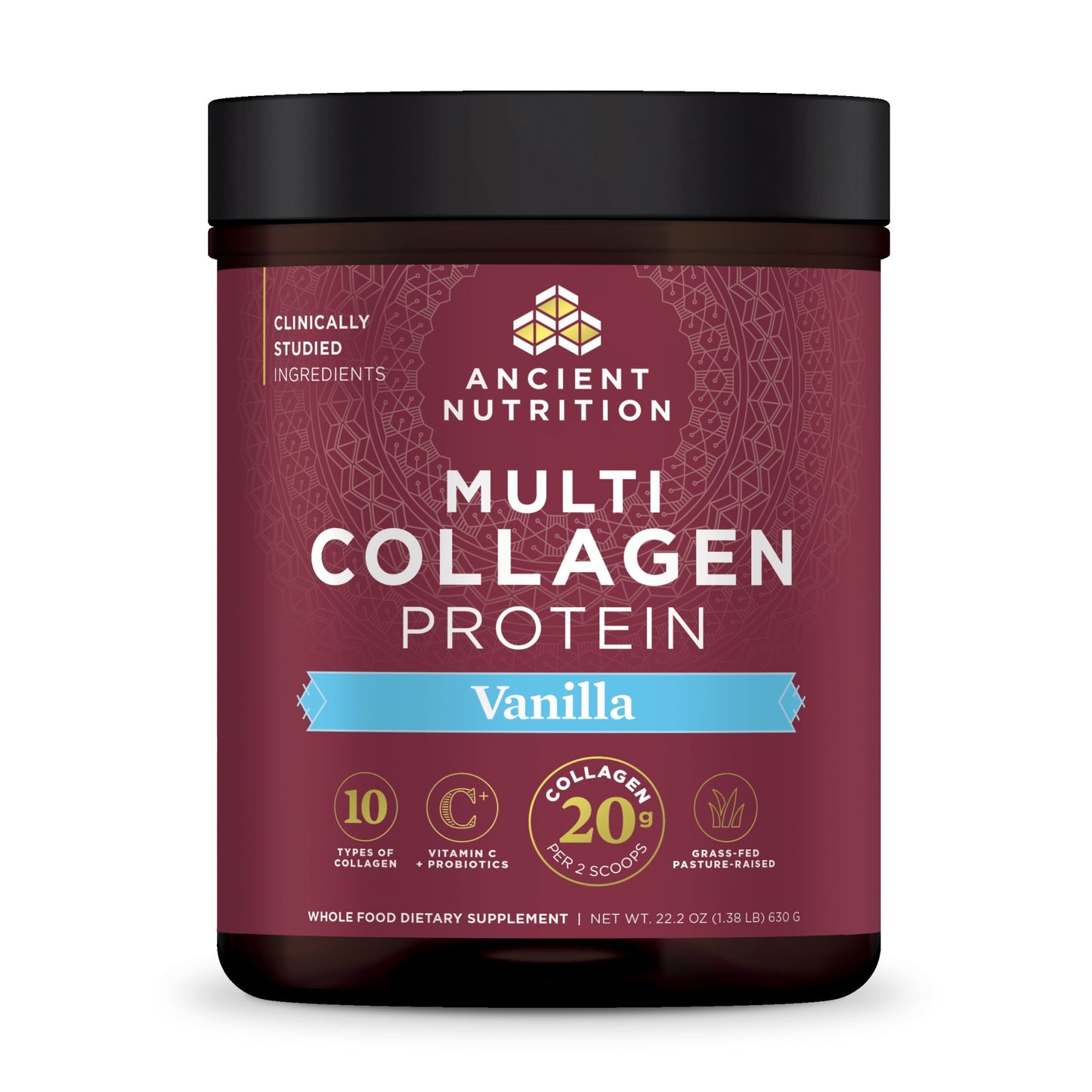 ANCIENT NUTRITION MULTI COLLAGEN PROTEIN VANILLA 45 SERVINGS
