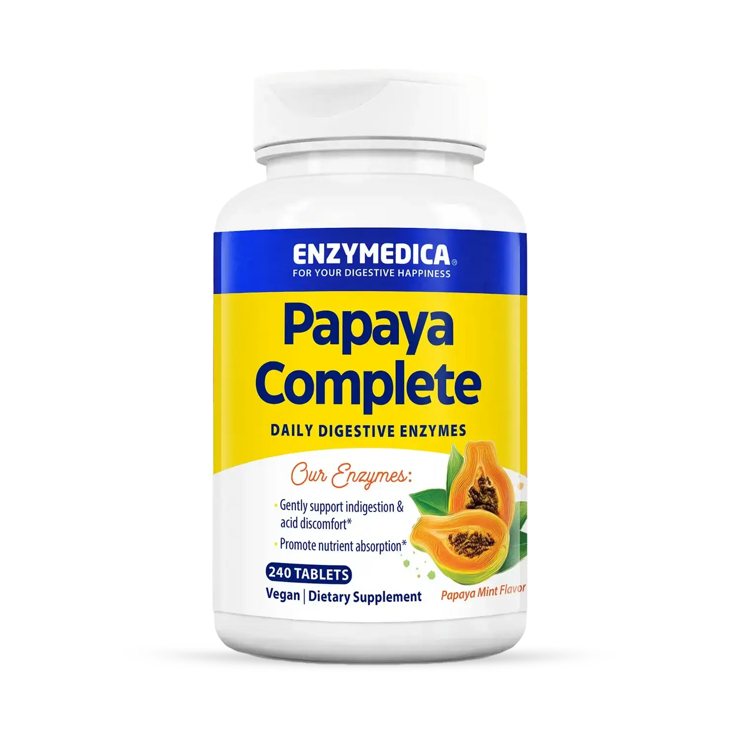 ENZYMEDICA PAPAYA COMPLETE 240 TABLETS