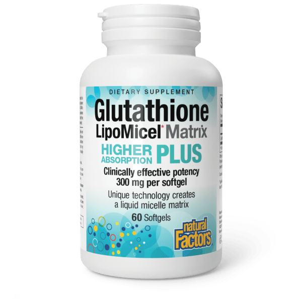 NATURAL FACTORS LIPOMICEL GLUTHATHIONE 60 SOFTGELS