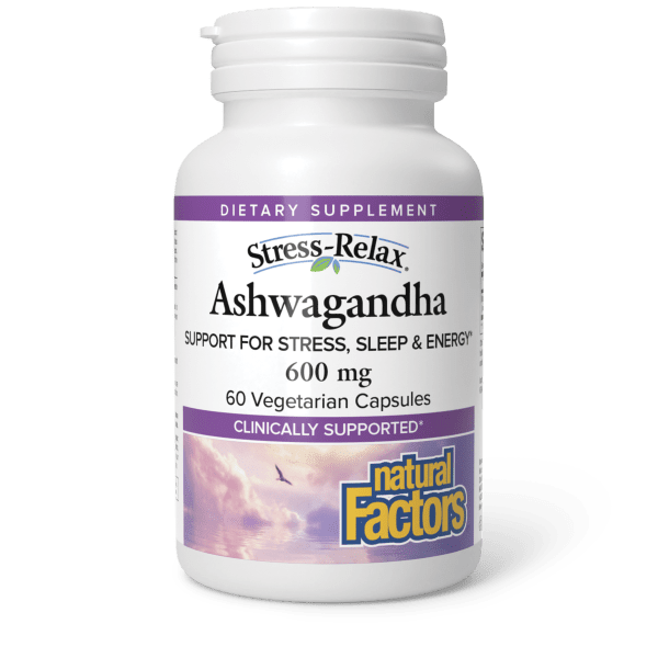 NATURAL FACTORS ASHWAGANDHA 600MG 60 VCAPS