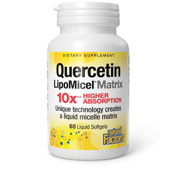 NATURAL FACTORS QUERCETIN LIPO MICEL MATRIX 60 SOFTGELS