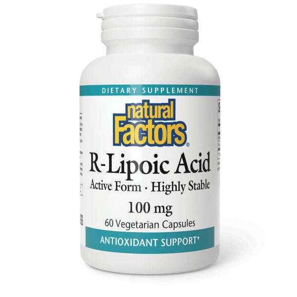 NATURAL FACTORS R-LIPOIC ACID 100MG 60 VEG CAPSULES