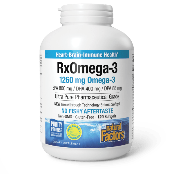 NATURAL FACTORS RX OMEGA-3 FACTORS GELS