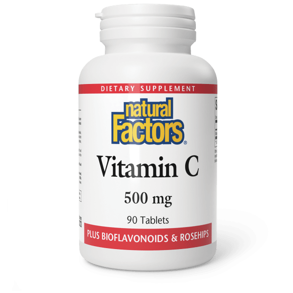 NATURAL FACTORS VITAMIN C 500MG W/ROSE HIPS 90 TABLET