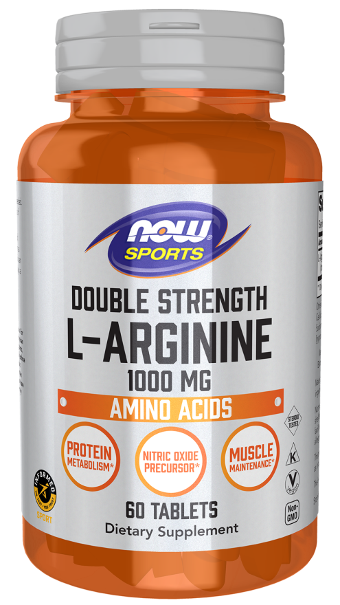 NOW L-ARGININE 1000 MG, DOUBLE STRENGTH