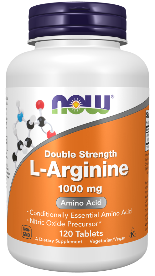NOW L-ARGININE, DOUBLE STRENGTH 1000 MG