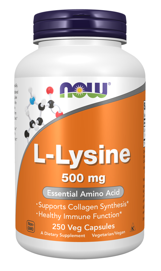 NOW L-LYSINE 500 MG 250 VEG CAP