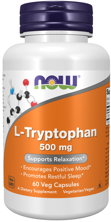 NOW L-TRYPTOPHAN 500 MG 60 VEG CAP