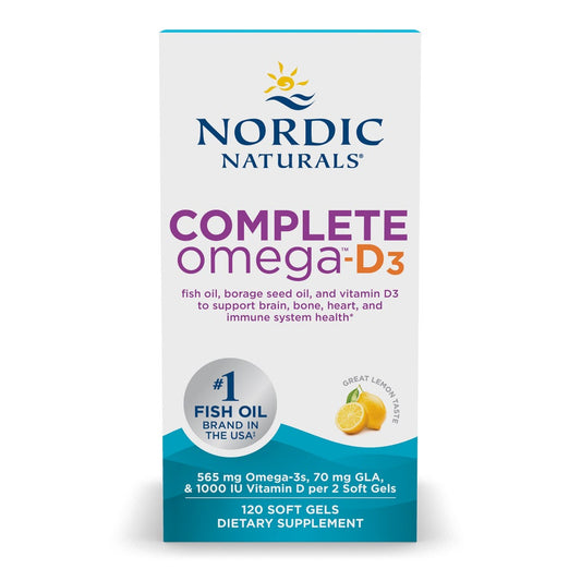 NORDIC NATURALS COMPLETE OMEGA-D3 120SOFTGELS
